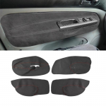 4 tk VW Golf 4 MK4 Bora Jetta 1998 1999 2000 2001 2002 2003 2004 2005 jaoks Ainult 4-ukselise auto k&auml;etoe paneeli seemisnahast nahkkate red line