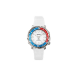 SEIKO Prospe 200m Veekindel P&auml;ikesej&otilde;ul t&ouml;&ouml;tav Kvartsliikumine Silikoonrihmaga K&auml;ekell 38.7mm Naiste K&auml;ekell SUT411P1 White Strap