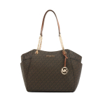 Michael Kors metalliklogo prindiga lukuga kott-&otilde;lakott suur naiste kott pruun 35S4GTVT3B-847 Basic Set (Bag+Dust Bag)