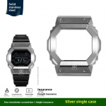 Modifikatsioonikomplekt GX-56 Metallkorpus Rihm Casio GSHOCK G Suure Ruudu GX-56BB GXW-56 Bezelile kellarihm Roostevabast terasest meeste Tugev K&auml;ev&otilde;ru For GX56bb