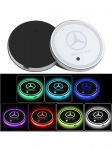 Uus Mercedes Benzi jaoks 2 tk Salongivalgustusega Coaster LED-valgustusega Auto Veekruusi Coaster Mercedes Benzi B/C/E/S Klassi A Klassi jaoks