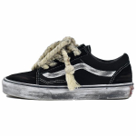 Vans Old Skool Apocalypse Wasteland Slip Resistant Abrasion Resistant Low top Skateboard Shoes Unisex Black White VN000D3HY28(Team96-) 36
