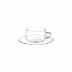 KINTO UNITEA Tass 8330 & Alustass, 230ml, Kuumakindel Klaas, Kingitus,