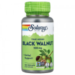 Solaray True Herbs Must p&auml;hkel 500mg Taimsed kapslid, 100 tk