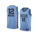(L) Grizzlies Ja Morant 12 Korvpallivorm Aldult Poiste Spordivorm XS