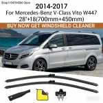 Sobib Mercedes-Benz V-klass Vito W447 2014 2015 2016 2026 esiklaasile esiaknale autoklaasi p&uuml;hkija esip&uuml;hkija tera 28'+18'