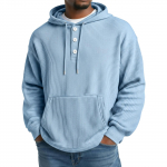 Meeste fliisist kapuutsiga pusa, vabaaja pikkade varrukatega 1/4 lukuga pullover-dressipluusid M