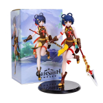 Anime Genshin XiangLing Figuur Serve Armas Kawayi Nukk PVC 19cm Mudel Nukk M&auml;nguasi Alus M&auml;nguasi Nukk Figuriin Ornament Tegevus Ornament With box