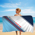 Populaarne M-Martini Racing Logo Mikrofliiber Rannar&auml;tik Imav Kiirkuiv Pehme Jooga Ujumine Kuurort M&auml;gironimine R&auml;tik W101*H183(CM) white