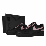 Nike Air Force 1 Nahast Madalad Rula Kingad Unisex Must Roosa CW2288-001(Meeskond-) 36.5