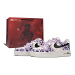 Nike Air Force 1 Lilla Leopard Kunstnahast Polsterdus Kerge Madala s&auml;&auml;rega Rula kingad Unisex Valge Lilla FV3654-111(team1333--BOX2) 38.5