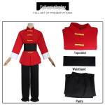 Ranma 1/2 Saotome Kung Fu Cosplay Kost&uuml;&uuml;m - Anime R&otilde;ivad S