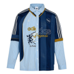 Adidas Originals SS26 Pikkade varrukatega Jacquard-mustriga Polo S&auml;rk Mugav S&auml;rk Meeste s&auml;rgid KY2153 L