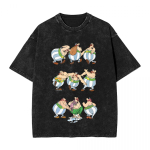 A Asterix naine Mehed Puuvillane Pestaud Kuumstantsitud Tr&uuml;kiga T-s&auml;rk Harajuku Puuvillane T-s&auml;rk Meeste Suvine L&uuml;hikeste Varrukatega T-s&auml;rgid S