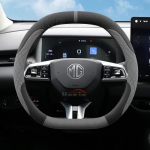 Kahekordne D Suede Nahast Auto Roolikate MG HS ES5 ONE ZS MG4 MG3 MG7 S5 EV Roolikate Tarvikud