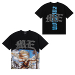 Suvine Meeste ja Naiste EMOTIONS NEVER DIE Ingli Kuumteemant T-s&auml;rk, Gootiline T&auml;hekujundusega Streetwear Tee S