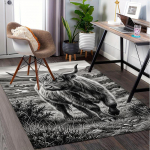 &Scaron;oti m&auml;giveis, &Scaron;oti maastiku mustriga tr&uuml;kitud tooli alusmatt - Dekoratiivsed matid kontorilaua, kohvilaua jaoks - Vastupidav ja moodne vaip0 100cm x 120cm