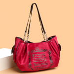 Vintage Letter Y2k K&auml;ekott Naistele Gooti Suure Mahutavusega Vabaaja Crossbody Kott Rahakott Naise Harajuku Esteetika Koti Kott 35cm*26cm*9.5cm punane