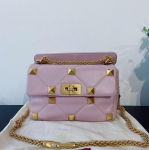 [Kasutatud] Valentino Roman Stud &otilde;lakott 'Rose Cannelle' - Suurep&auml;rane #1D93SZX ONE SIZE