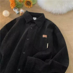 Velvetist s&auml;rk meeste pikkade varrukatega s&uuml;gistalvine uus vabaaja vaba retro kolledži stiilis trendikas paari jope S must