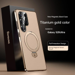 Luksuslik Nahast Magnetiline 360&deg; P&ouml;&ouml;rleva Hoidikuga Telefoni&uuml;mbris Samsung Galaxy S26 Ultra S25 S24 jaoks Kukkumiskaitsega Tagakaas Galaxy S26 Ultra