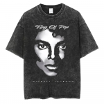 2026 Vintage Pesitud Michael Jackson Popi Kuningas T-s&auml;rk Mehed Naised Retro Gooti Rock T-s&auml;rgid Meeste Punk &Uuml;legabariidilised T-s&auml;rgid Streetwear S