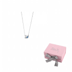 Swarovski Luik Sulam Kristall Kaelakeed Naistele Sinine F-Pink bow gift box sinine