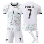 Portugal Ronaldo Maailmameistriv&otilde;istlused Laste Spordir&otilde;ivad Jalgpallis&auml;rk, Pol&uuml;ester, 140-150 cm, Valge 120-130 CM valge