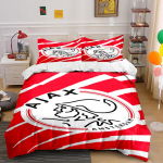 Ajax logo ja triibud. Voodipesukomplektid Tekikotikomplektid Tekikotid Padjap&uuml;&uuml;rid(1* Tekikott 2* Padjap&uuml;&uuml;ri (ilma t&auml;idiseta)) 135x200cm