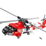 1093 tk HH-60J Black Hawk helikopteri ehitusklotsid S&otilde;jaline rannikuhelikopter Klassikaline mudel Klotsid M&auml;nguasjad Laste P&uuml;hadekingitused gray