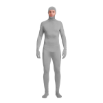 Fluorestseeruv V&auml;rv Zentai N&auml;htamatu &Uuml;likond Cosplay Kost&uuml;&uuml;m Kehakatted Halloween Nahani Ulatuv &Uuml;likond Veniv Kaduv &Uuml;likond 190cm gray