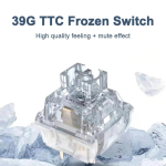 TTC Frozen Silent Switch V2 Mehaaniline Klaviatuur Vaigistatud Lineaarsed L&uuml;litid 39 gf 3 Pinni RGB L&auml;bipaistev Tehase M&auml;&auml;rimine Kohandatud PC 30PCS