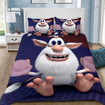 Anime tapeet Digitaalne multifilm B-Boobas Naljakas tr&uuml;kk Peen 3D voodipesukomplekt Tekikott Padjap&uuml;&uuml;r T&auml;iskasvanud Poisid T&uuml;drukud Kingitus 135cmx200cm blue