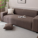 Universaalne kriimustuskindel žakaar samet veniv diivanikate Five-seater (300cm-360cm/118.1in-141.7in)