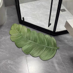 80cm Ins-stiilis Roheline Taim Vannitoa P&otilde;randamatid Tualetipoti Imav P&otilde;randamatt Majapidamise Ebakorrap&auml;rase Kujuga Uksematt Diatomeemuld Vaibad 80x40cm 3.5CM beige