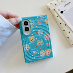 Kawaii multifilmipoiss looma magnetiline telefoni&uuml;mbris Samsung Galaxy Z Fold 8 Z Fold8 jaoks Magsafe alusehoidjaga Armsad &uuml;mbrised Galaxy Z Fold 8 blue