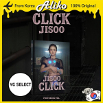 [ETTELLI] (MUSTROOSA) JISOO singelalbum - CLICK (FOTORAAMAT VER.) NO POB gray
