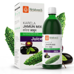 Krishna Karela Jamuni segumahl - 1000 ml | V&auml;rske karela ja jamuni seeme | Ayurveda koostis veresuhkru taseme hoidmiseks | Rikastatud C-vitamiiniga