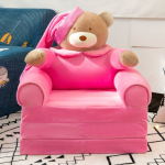 Multikujuline Kokkupandav Laste Diivan K&auml;sn&auml;idisega V&auml;ikelastele ja T&uuml;drukutele Poistele M&auml;ngutoa Kaunistus Pink pink