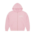 Streetwear kapuutsiga lukuga dressipluus ja laiad dressip&uuml;ksid, tr&uuml;kitud graafikaga, vabaaja komplekt naistele 2XL pink
