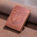 KONTAKT Ehtsast nahast rahakott meestele &Otilde;huke m&uuml;ndikott, kaardihoidja, meessoost pruun