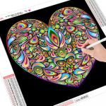 HUACAN 5D DIY Teemantmaal T&auml;is &uuml;mmargune S&uuml;dame teemanttikandid T&auml;isekraaniga kivide pildid 20*20 cm