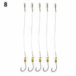 Kuum stiil 5 tk hammustusvastane roostevabast terasest traat juht p&uuml;&uuml;giriistad konksud n&ouml;&ouml;ririistad 8*