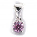 Les Tr&eacute;sors De Lily [J9537] - Pendentif Argent 'Essentiel' rose 5 mm Heleroosa
