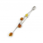 Les Tr&eacute;sors De Lily [N2208] - h&otilde;bedane ripats  Inspiration  Amber konjaki mesi (roodiumiga kaetud) - 85x8 mm h&otilde;be