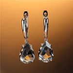 Chic Rose Gold Color Natural Gemstone Blue Turmaline K&otilde;rvar&otilde;ngad Water Drop Dangle K&otilde;rvar&otilde;ngad