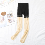 Suures suuruses naiste mugavad vormivad hingavad sukkp&uuml;ksid &Uuml;li&otilde;hukesed sukad M must