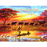 Teemantmaaling Loomade n&auml;put&ouml;&ouml; 5D DIY Teemanttikandid Elevandid Mosaiik Rhinestones pildid Kodukaunistus 20X30CM