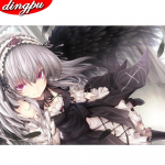 Teemantmaaling T&auml;ispuurimise &uuml;mmargune maastikupuu teemanttikandid maastik Ristpistes komplekt Teemantmosaiikmaalid 20X30CM