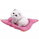 Mom&Me loomanukk pl&uuml;&uuml;sis magavate kasside m&auml;nguasi heliga laste s&uuml;nnip&auml;evakingiga kollane